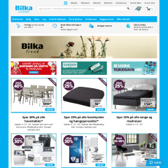 Skærmbillede af bilka.dk